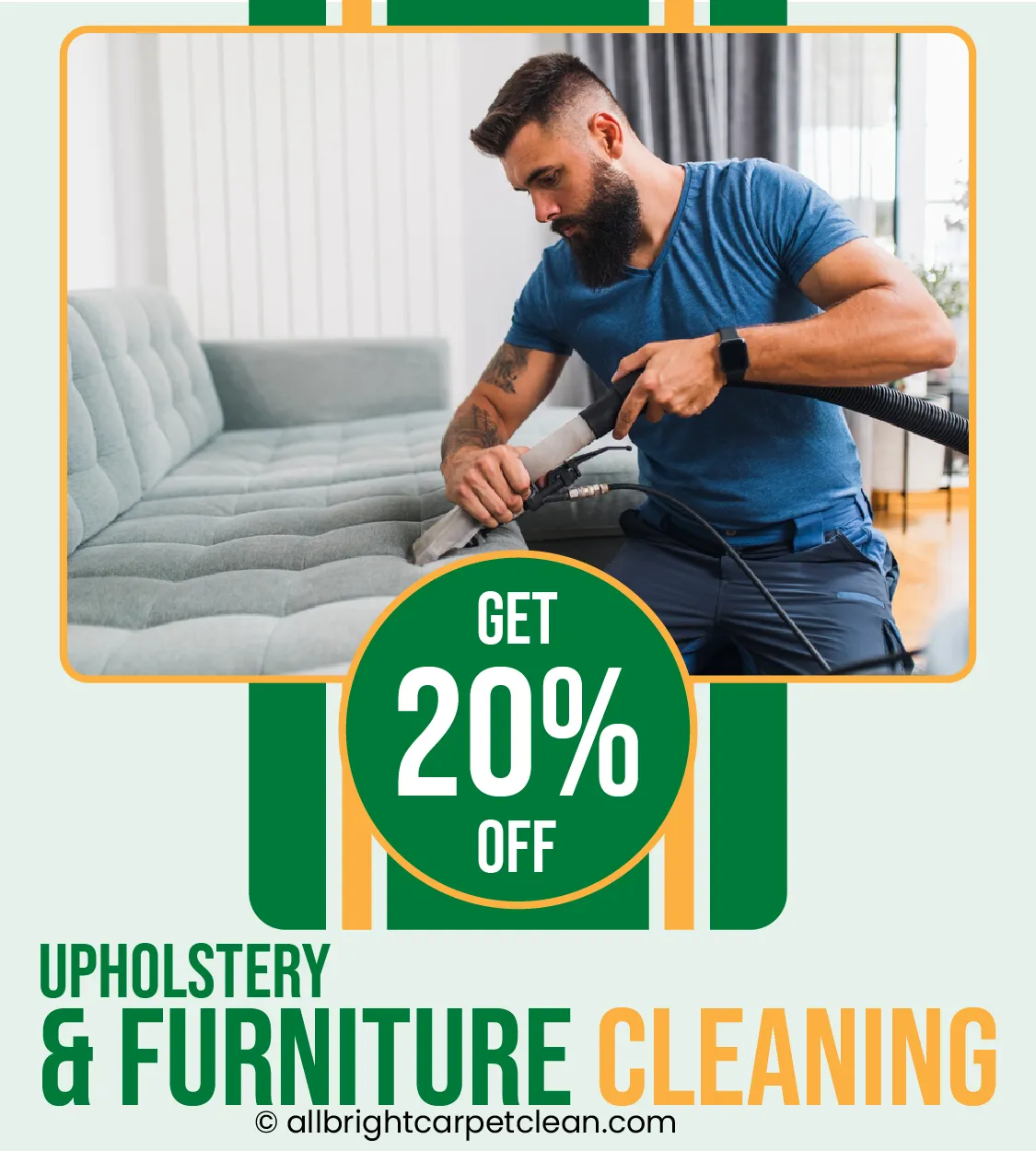 Get 20% Off on Upholstery & Furniture Cleaning Brooklyn